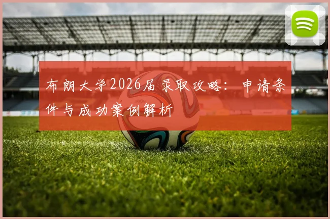 布朗大学2026届录取攻略：申请条件与成功案例解析